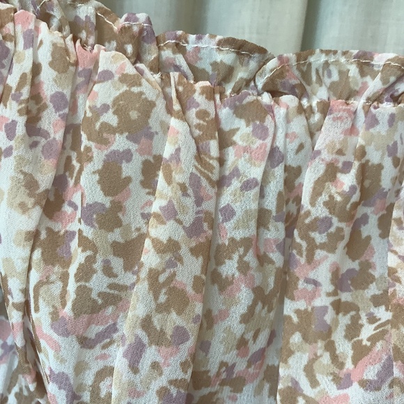 Lulu's Sweetest Frills Tie-Strap Smocked Bodysuit NWT Size Small - Picture 5 of 8